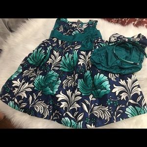 Gymboree Toddler Green Floral Dress